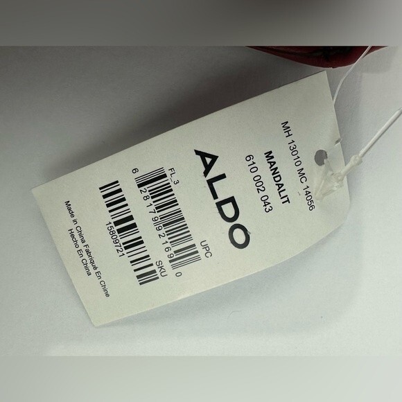 Aldo Mandalit Red Crossbody Bag with Gold Chain Strap - Picture 13 of 13